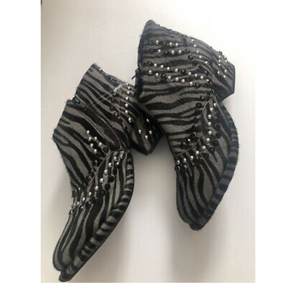 Free people rate zebra booties